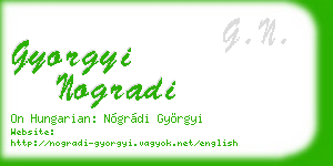 gyorgyi nogradi business card